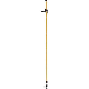 Laser Level Pole with Adjustable Mount 5/8'' and 1/4'' thread, Telescoping tripod pole 12 FT/3.7 M with Tripod and for Rotary and Line Lasers (MET-SP5 Pole Without Tripod)