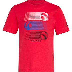adidas Boys' Short Sleeve Graphic Tee Shirt