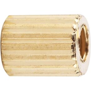 Hilitand 100pcs Brass Female to Female Spacer Hex Standoff Thread Pillar Studs M2 Embedment Nuts for Computer Main Board (M2x3)