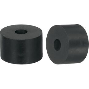uxcell 2Pcs Thick Rubber Spacer, 2 Inch OD x 1/2 Inch ID x 1-9/16 Inch Thickness Round Rubber Bushings Anti Vibration Flat Spacer Washers for Home Industrial Machinery