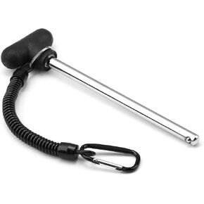 T-Shaped Weight Stack Pin Replacement, Pin Tensile 3/8" Diameter 5-1/2" Locking Space Weight Machine Pin, Gym Pin Heavy Duty Replacement Suitable for Home Gym Strength Training Exercise Machine