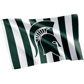 Desert Cactus Michigan State University Flag Spartans MSU Banners 100% Polyester Indoor Outdoor 3x5 feet Flags (Design F)