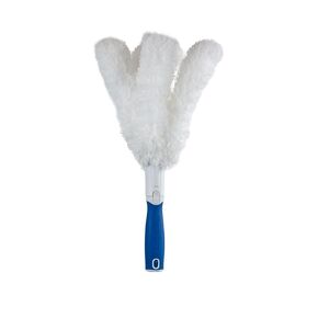 Unger Microfiber Feather Duster for Cleaning, Household Dusting, Cleans Fragile Objects, Machine Washable, Attaches to a Pole