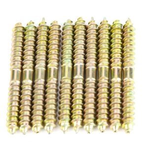 20PCS Dowel Screw, 6 * 60mm Self-Tapping Double Ended Screw for Wood Connecting,Self-Tapping Screws