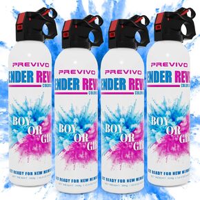 Large Gender Reveal Fire Extinguisher - 4 Pcs Blue Gender Reveal 100% Biodegradable Party Supplies For Memorable Baby Gender Reveal Decorations & Ideas Colorful Corn Power Spray