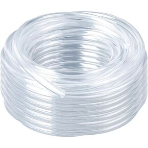 50 Feet PVC- 5/8" ID Clear Vinyl Tubing Food Grade Multipurpose Tube for Beer Line, Kegerator, Wine Making, Aquaponics, Air Hose