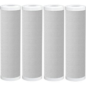 5 Micron 2.5"x10" CTO Carbon Water Filter Replacements, Whole House Water Filters for iSpring FC15, Pentek EP-10, Whirlpool WHKF-WHWC, 4 Pack