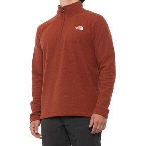 THE NORTH FACE Men's Textured Cap Rock ¼ Zip Pullover Sweatshirt (X-Large, Brandy Brown)