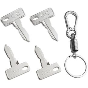 4 Pack Ignition Keys, Golf Cart Keys Replacement for Club Car DS 1982-up, Precedent 2004-up Gas Electric Model, Replace OEM 1012505