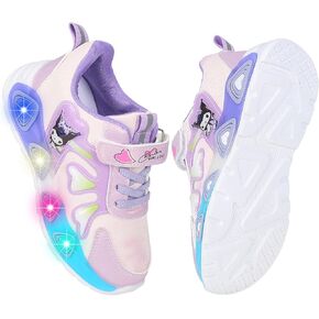 Kid's Glitter Running Cartoon Sneaker Sparkly Glowing Shiny Bling Princess Shoes School Athletic Walking Shoes for Girls