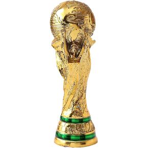 2022 World Cup Replica Trophy in Display Case, Resin Sculpture, Own a World Soccer's Biggest Prize (14.2 inch)
