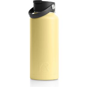 RTIC 32 oz Vacuum Insulated Bottle, Metal Stainless Steel Double Wall Insulation, BPA Free Reusable, Leak-Proof Thermos Flask for Water, Hot and Cold Drinks, Travel, Sports, Camping, Sunlight