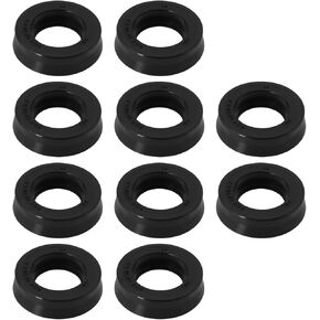 The Lord of the Tools 10pcs Pump Head Sealing Ring 12X20X5.3mm Oil Seal Pump Pressure Washer Water Seals Kit Compatible with High Pressure Cleaning Machine FK47 Black