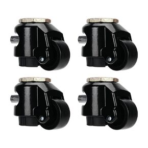 Leveling Casters with Ratchet Handle Design Casters Set of 4 Total Capacity 2200 Lbs Heavy Duty Industrial Casters with Adjustable Leveling Pads