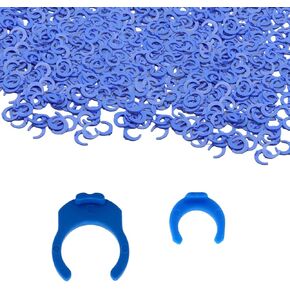 100Pcs 1/4" and 100 Pcs 3/8" Locking Clips Clamps Blue Locking Clips for RO Reverse Osmosis Water Filter Fittings, Locking Clips Clamps Quick Connector, PE Pipe Fitting Filter System