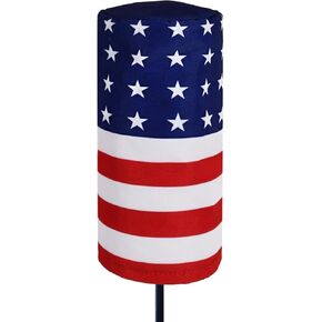 Golf Driver Head Cover with USA Flag Design Nylon Headcover with Barrel Design | Fit Most Golf Brands