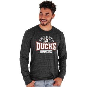 Blue 84 Men's NHL Officially Licensed Tri-Blend Long Sleeve T-Shirt Beards