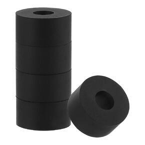 PATIKIL Flat Rubber Washers, 8Pcs 1 Inch OD x 3/8 Inch ID x 1/2 Thickness Multi Purpose Spacer Rubber Bushings Anti Vibration Washers for Bolts Screws Home Car Appliances