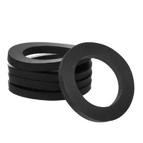PATIKIL Flat Rubber Washers, 60Pcs 1-1/2 Inch OD x 1 Inch ID x 1/8 Inch Thickness Multi Purpose Spacer Rubber Bushings Anti Vibration Washers for Bolts Screws Home Car Appliances