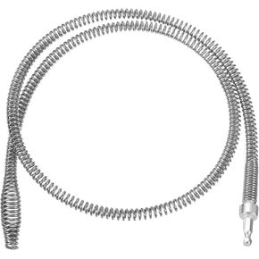 uxcell 1 Pcs Drain Clog Remover 39.3 inch 1 M 10mm Thick, Drain Augers Hair Remover Spring Cable with Electric Drill Connector, Plumbing Snake for Kitchen Sink, Bathtub Drain Toilet