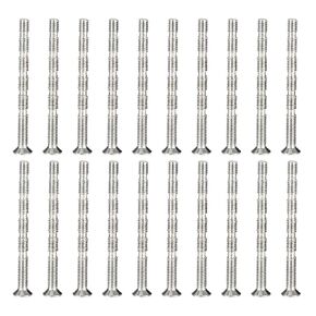 PATIKIL Door Handle Screws M4x50, 20Pcs Break Away Screws Phillips Drive Flat Countersunk Head Bolts Cabinet Handle Screw for Door Handle Lever