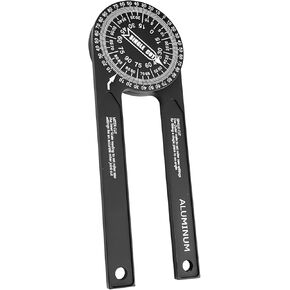 Sutekus Aluminum Miter Saw Protractor 7" Angle Finder Featuring Precision Laser Engraved Scales for All Building Trades, Plumbers, Carpenters