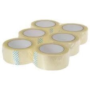 Life's Little Pleasures 6 Pack 2" x 2" Transparent Tape, 55 Yards – Heavy Duty, Multi-Purpose Clear Packing Tape for Sealing, Wrapping, and Shipping