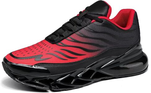 Mens Air Cushion Running Shoes Walking Blade Fashion Sneakers Lace Up Casual Comfortable Soft Sole Work Tennis Sport Athletic Trainers in Saudi Arabia