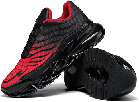 Mens Air Cushion Running Shoes Walking Blade Fashion Sneakers Lace Up Casual Comfortable Soft Sole Work Tennis Sport Athletic Trainers in Saudi Arabia