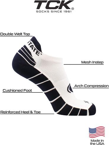 TCK NCAA No Show Golf Socks with Tab Low Cut Ankle Socks for Men and Women in Saudi Arabia