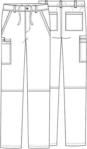 Cherokee Men Scrubs Pant Workwear Core Stretch Fly Front WW200 in Kuwait