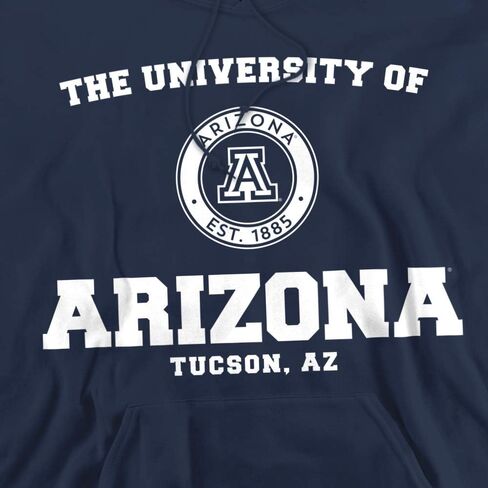 LOGOVISION Official Collegiate Distressed Circle Logo Adult Pullover Hoodie Collection in Kuwait