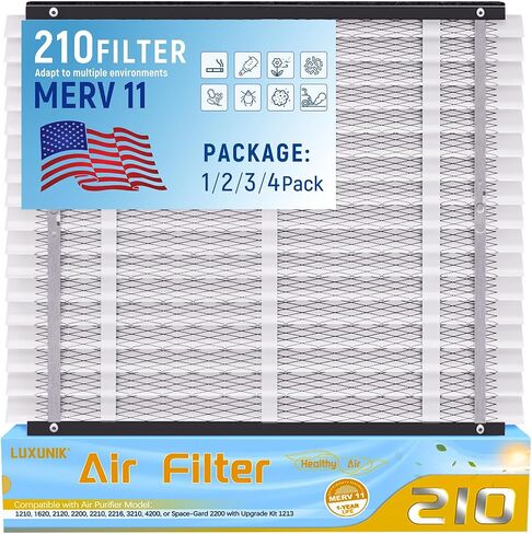 210 Replacement Air Filter MERV 11 Compatible with AprilAire Models 1210, 1620, 2210, 2216, 3210, 4200, 20x25x4 Furnace Filter, 210 Whole House Air Purifiers Replacement Filter - 1 Pack in Saudi Arabia