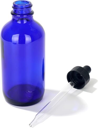 زجاجات زجاجية مستديرة من ماجيك سيزون بوسطن (أزرق / 120 مل مع قطارة / 2 قطعة) in Kuwait