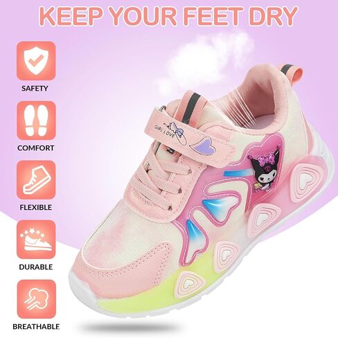 Kid's Glitter Running Cartoon Sneaker Sparkly Glowing Shiny Bling Princess Shoes School Athletic Walking Shoes for Girls in Saudi Arabia