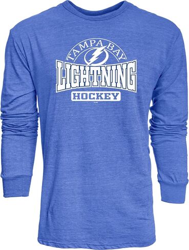 Blue 84 NHL للرجال NHL مرخص رسميًا من Tri-Plend Long Sleeve T-Shirt Beags in Kuwait