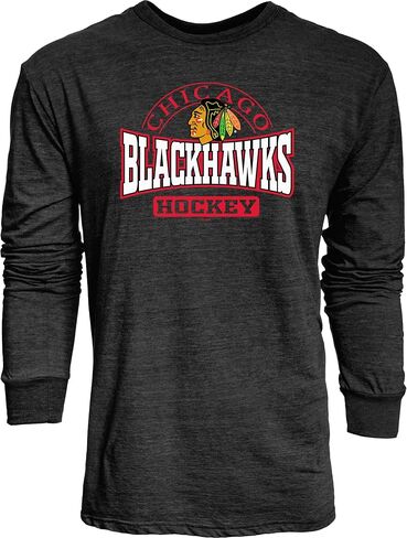 Blue 84 NHL للرجال NHL مرخص رسميًا من Tri-Plend Long Sleeve T-Shirt Beags in Kuwait
