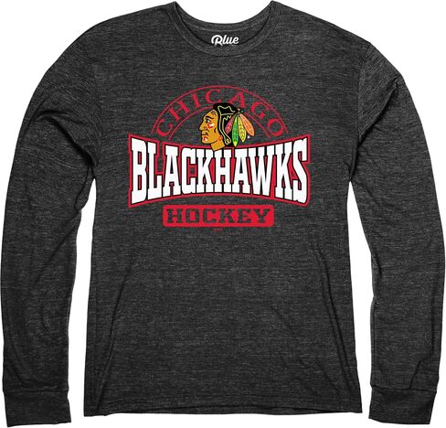 Blue 84 NHL للرجال NHL مرخص رسميًا من Tri-Plend Long Sleeve T-Shirt Beags in Kuwait