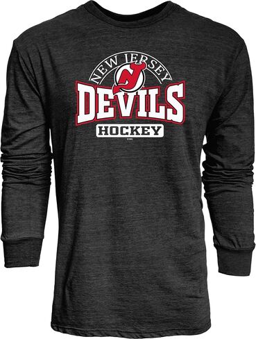 Blue 84 NHL للرجال NHL مرخص رسميًا من Tri-Plend Long Sleeve T-Shirt Beags in Kuwait