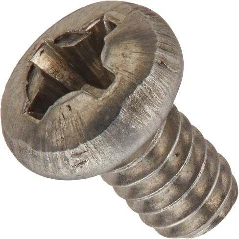 Small Parts 0406MPP410 410 Stainless Steel Pan Head Machine Screw, Meets ASME B18.6.3, #1 Phillips Drive, #4-40 Thread Size, 3/8" Length, Fully Threaded, Import (Pack of 100) in Saudi Arabia