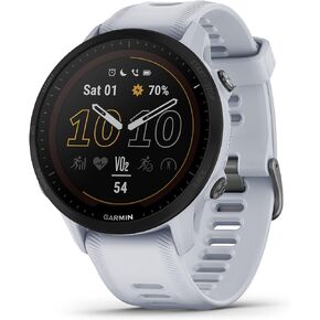 Garmin Forerunner® 955, GPS Running Smartwatch, Tailored to Triathletes, Long-Lasting Battery, Whitestone (Renewed)