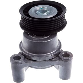 39083 Belt Tensioner and Pulley Assembly (For V8,Two Bolt Design) Fit For 09-14 Cadi-llac Escalade/Chevy Avalanche Express Silverado 1500 Tahoe/G-MC Sierra 1500 Yukon (19193110 12609719)