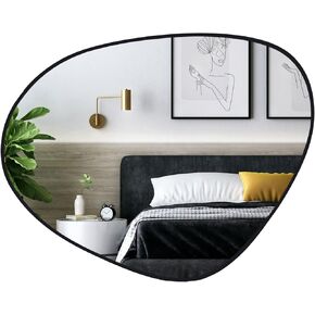 WallBeyond Asymmetrical Mirror, Irregular Mirror Full Length, Boho Wall Mirrors Decorative for Bedroom Living Room Entryway Hall, Mid Century Modern Decor 48" H x 22" W