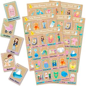 لعبة Baby Shower Bingo باللغة الإنجليزية لـ 40 لاعبًا