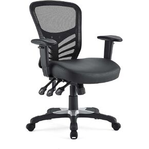 Modway Articulate Drafting Chair - Reception Desk Chair - Drafting Table Chair in Black