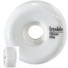 ألواح تزلج تروبل عجلات فارغة 55 ملم ألواح تزلج بيضاء فارغة (W2) in Kuwait