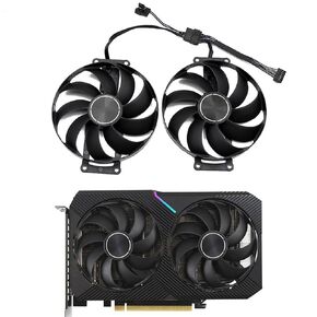87 مللي متر T129215SU 12V 0.5A 6Pin Dual RTX3060 3060 Ti مراوح تبريد بطاقة الرسومات ل ASUS GeForce RTX 3060Ti V2 Mini Dual OC Fan in Kuwait