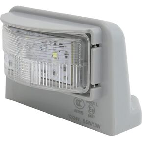 ضوء لوحة ترخيص LED لمقطورة RVs شاحنات قارب UTV ATV شاحنة 12 فولت 24 فولت أبيض لوحة أرقام مصباح مقطورة ضوء مقاوم للماء أضواء علامة الترخيص