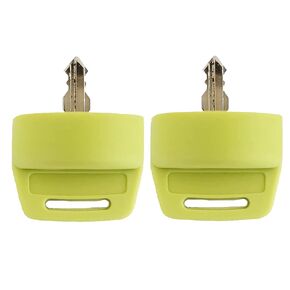 2X Ignition Switch Key Cover Compatible with Polaris General Ranger Sportsman Quad RZR 570 800 900 XP1000 Yamaha G9 G14 G16 G22 G29 Golf Cart Key (Blue)