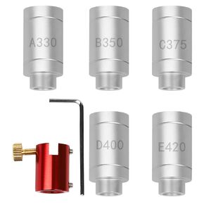 Gauge Body with 5 Bushings Headspace Gauge Body Kit Compatible for Most Bottlenecks Replace for A330,B350,C375,D400,E420